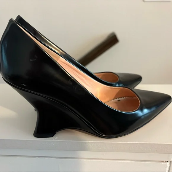 J Crew Collection wedge pumps in Italian spazzolato leather - Picture 5 of 5